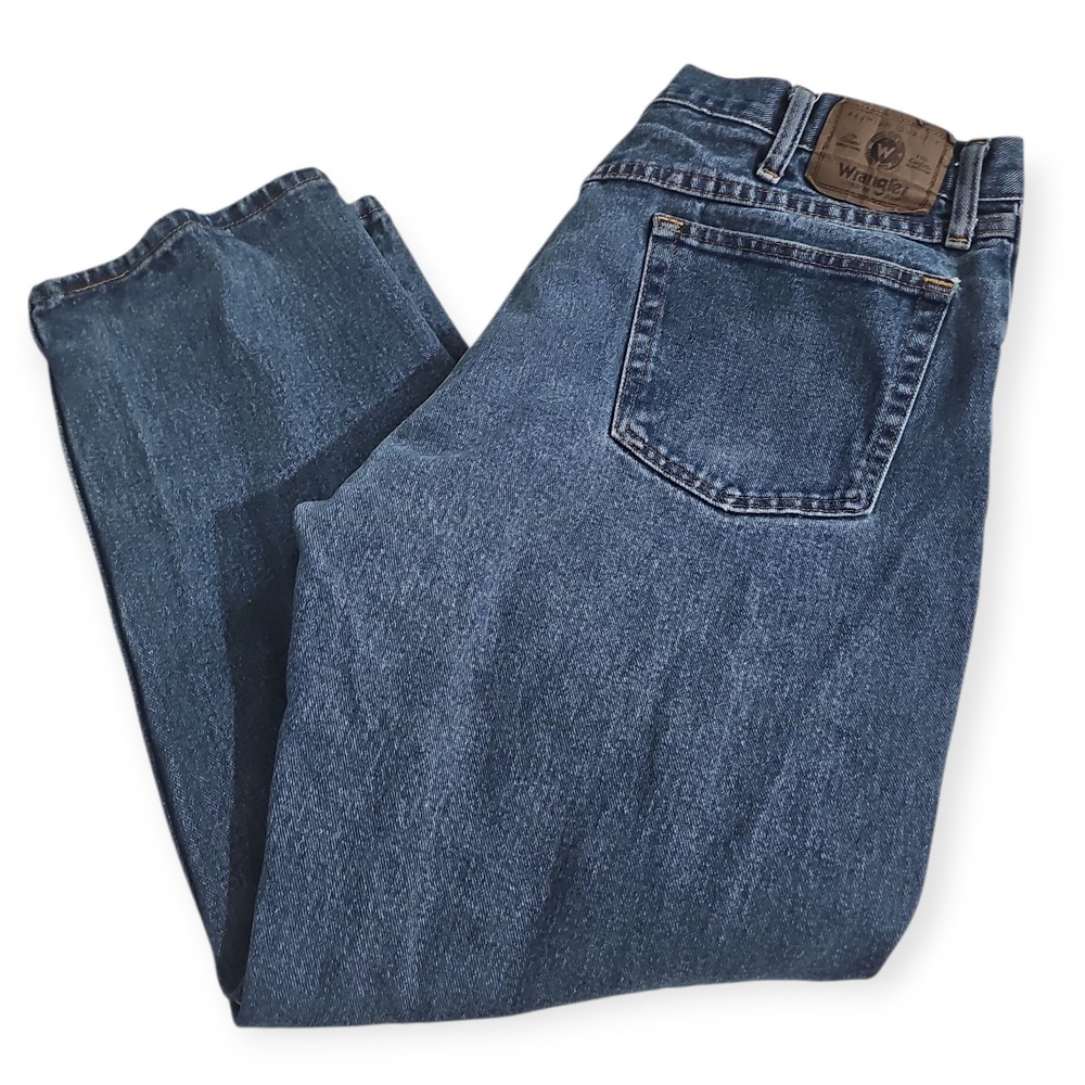 Wrangler Denim Blue Jeans Mens 38‎ x 29 Cotton, 100% Cotton